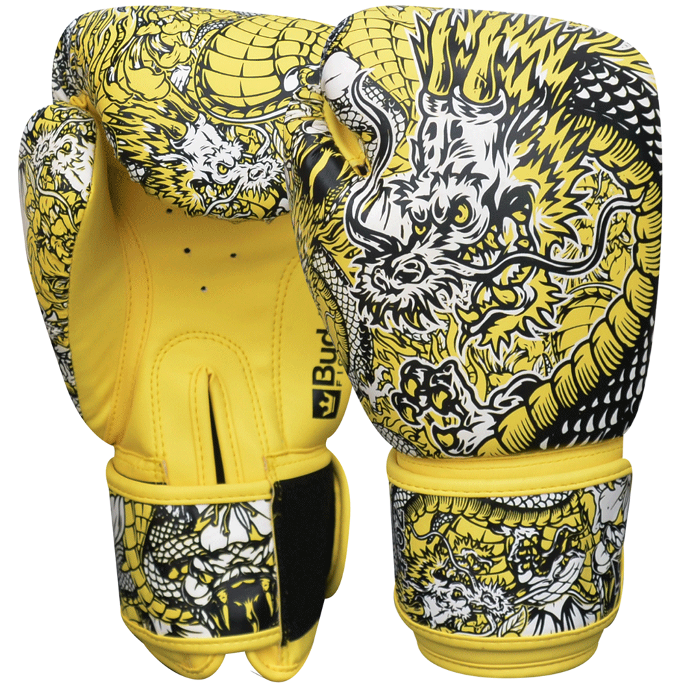 Caneleiras tubulares amarelas de Buda Muay Thai MMA Kick Boxing