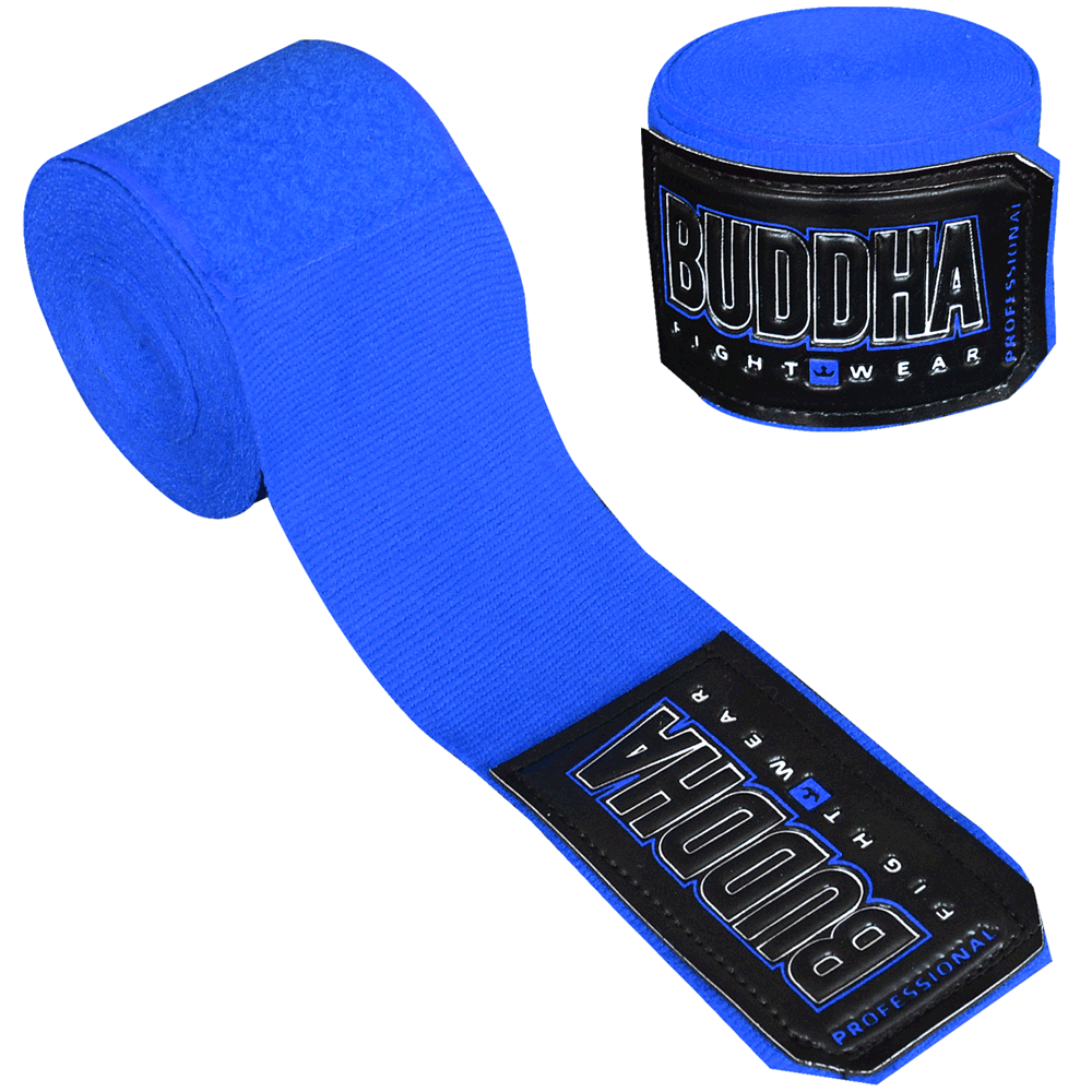 Vendas de Boxeo Semi Elásticas Azules - Buddha Fight Wear