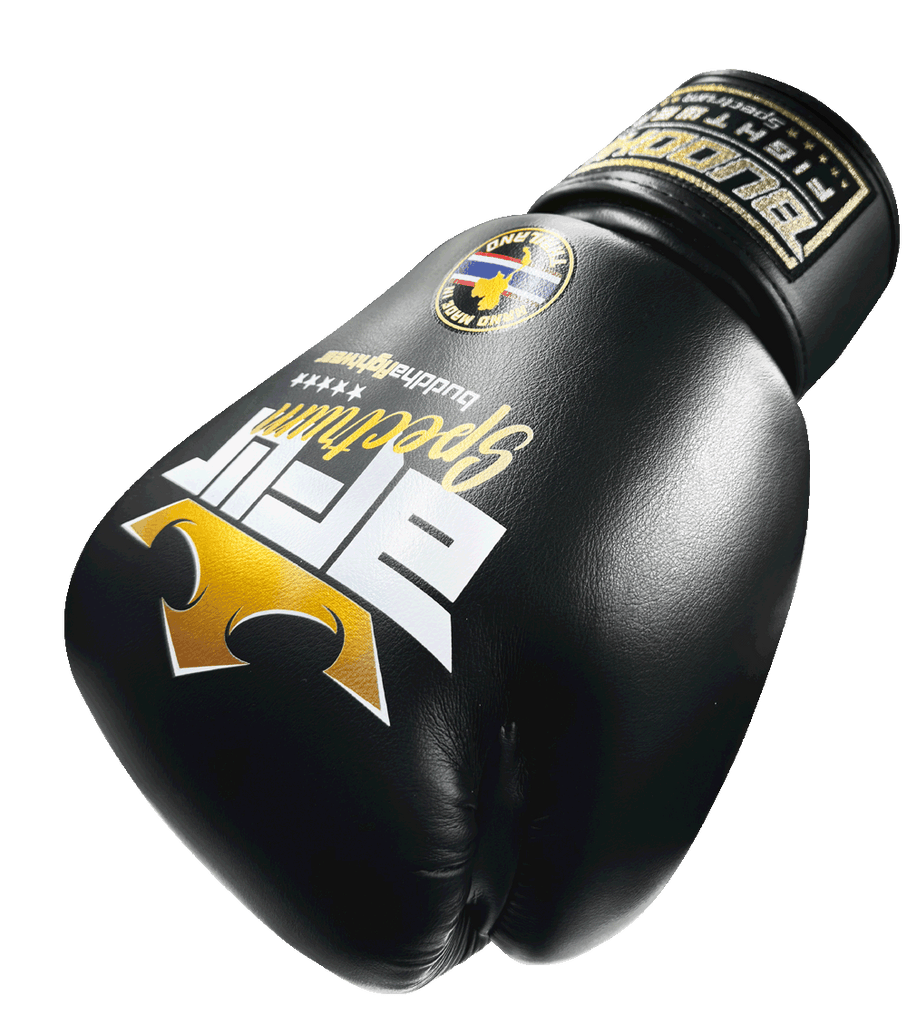 Guantes Spectrum Metalic Thailand Negros - Buddha Fight Wear