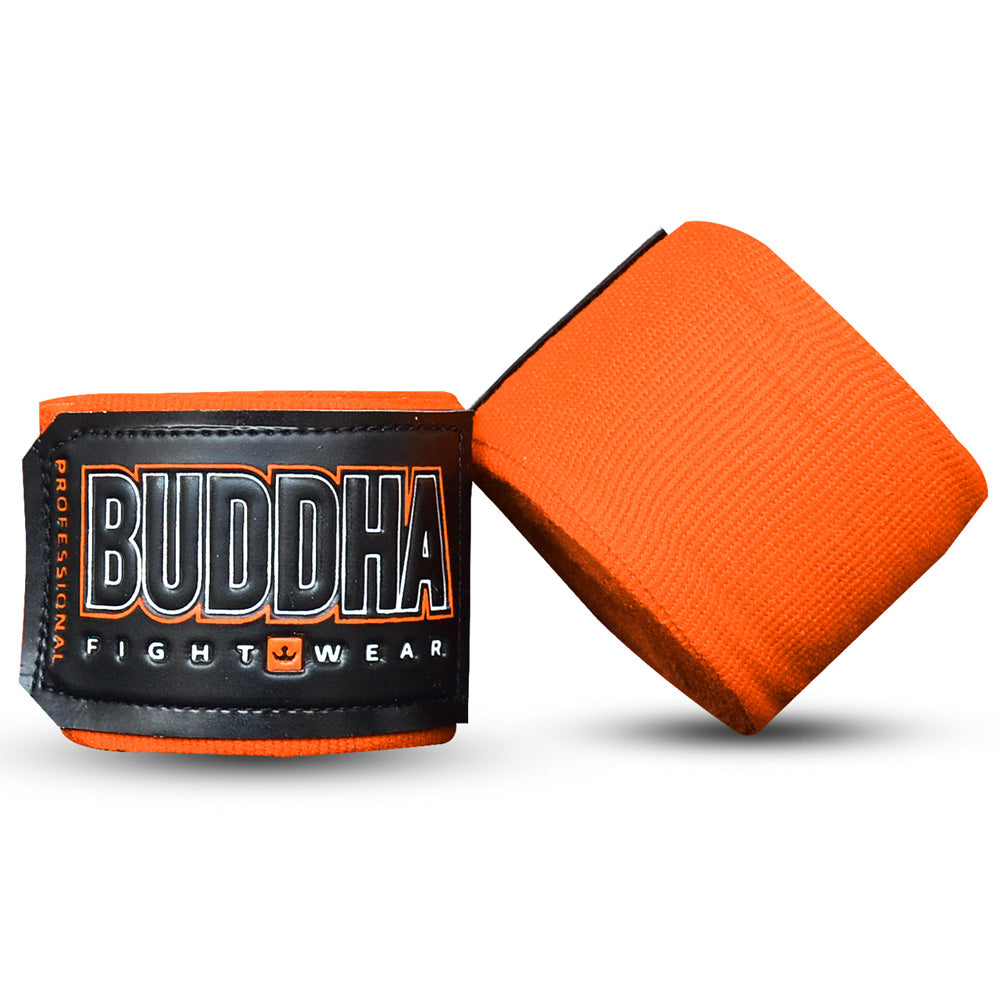 Vendas de Boxeo Semi Elásticas Naranjas - Buddha Fight Wear