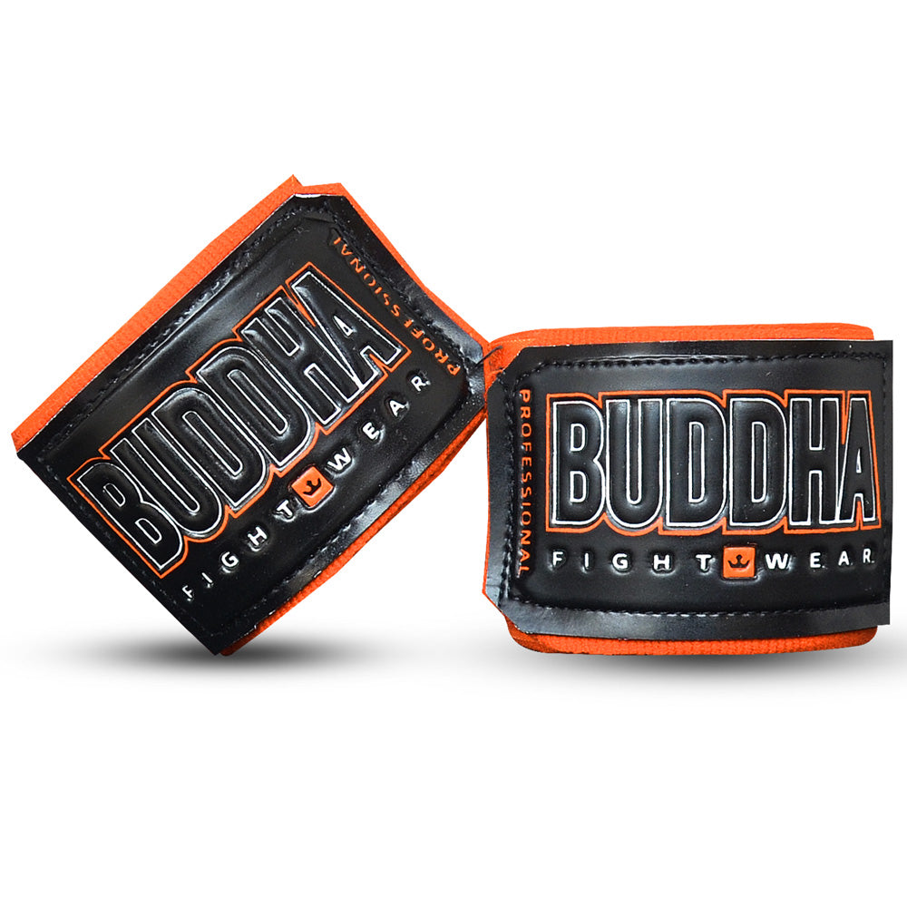 Vendas de Boxeo Semi Elásticas Naranjas - Buddha Fight Wear