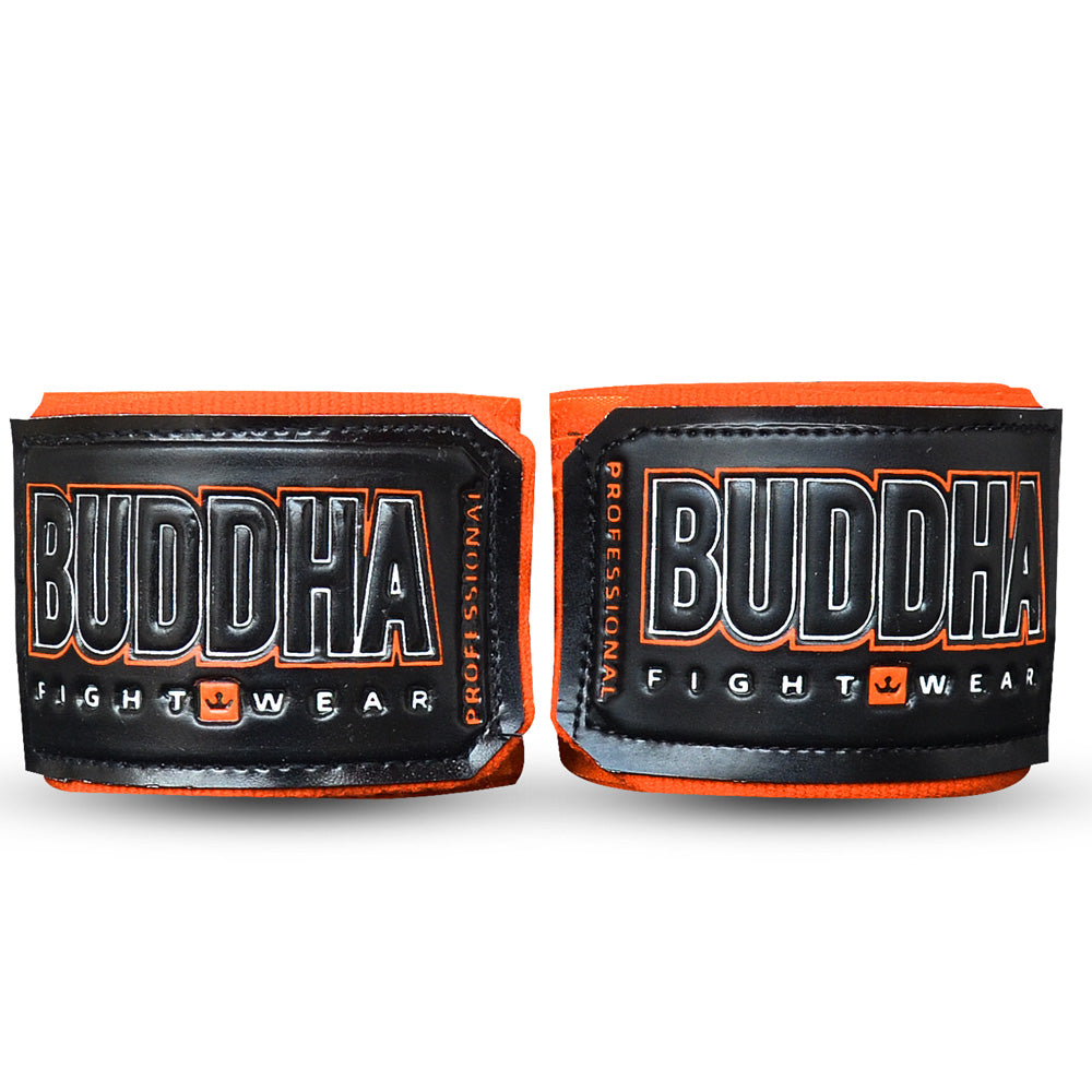 Vendas de Boxeo Semi Elásticas Naranjas - Buddha Fight Wear