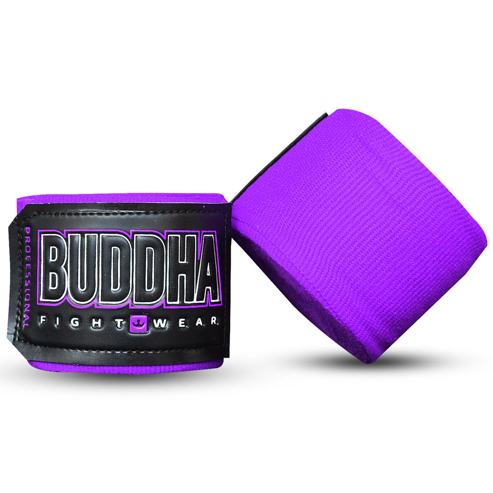 Vendas de Boxeo Semi Elásticas Moradas - Buddha Fight Wear