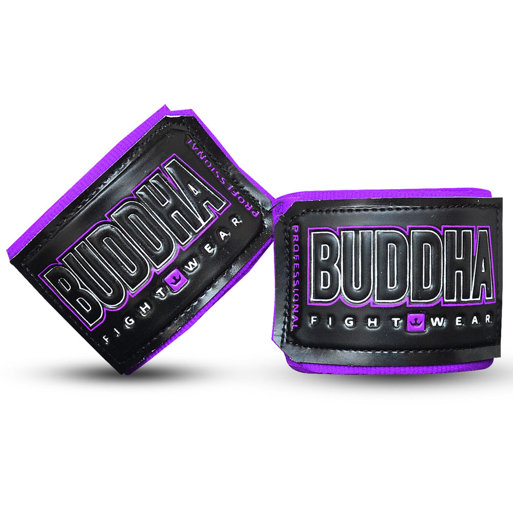 Vendas de Boxeo Semi Elásticas Moradas - Buddha Fight Wear