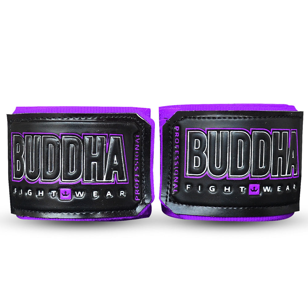 Vendas de Boxeo Semi Elásticas Moradas - Buddha Fight Wear