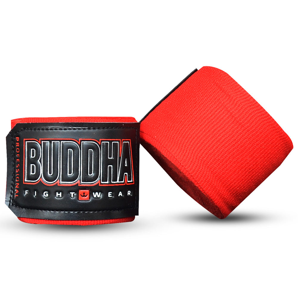 Vendas de Boxeo Semi Elásticas Rojas - Buddha Fight Wear