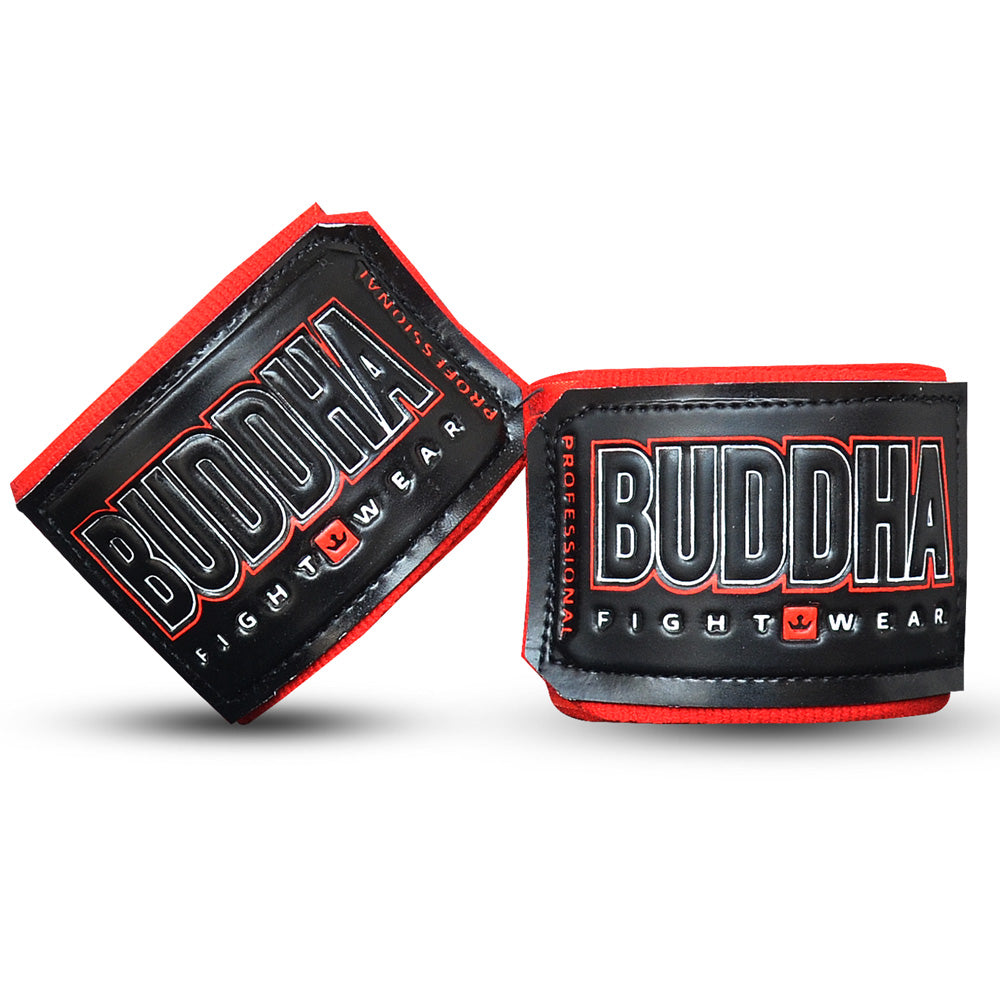 Vendas de Boxeo Semi Elásticas Rojas - Buddha Fight Wear