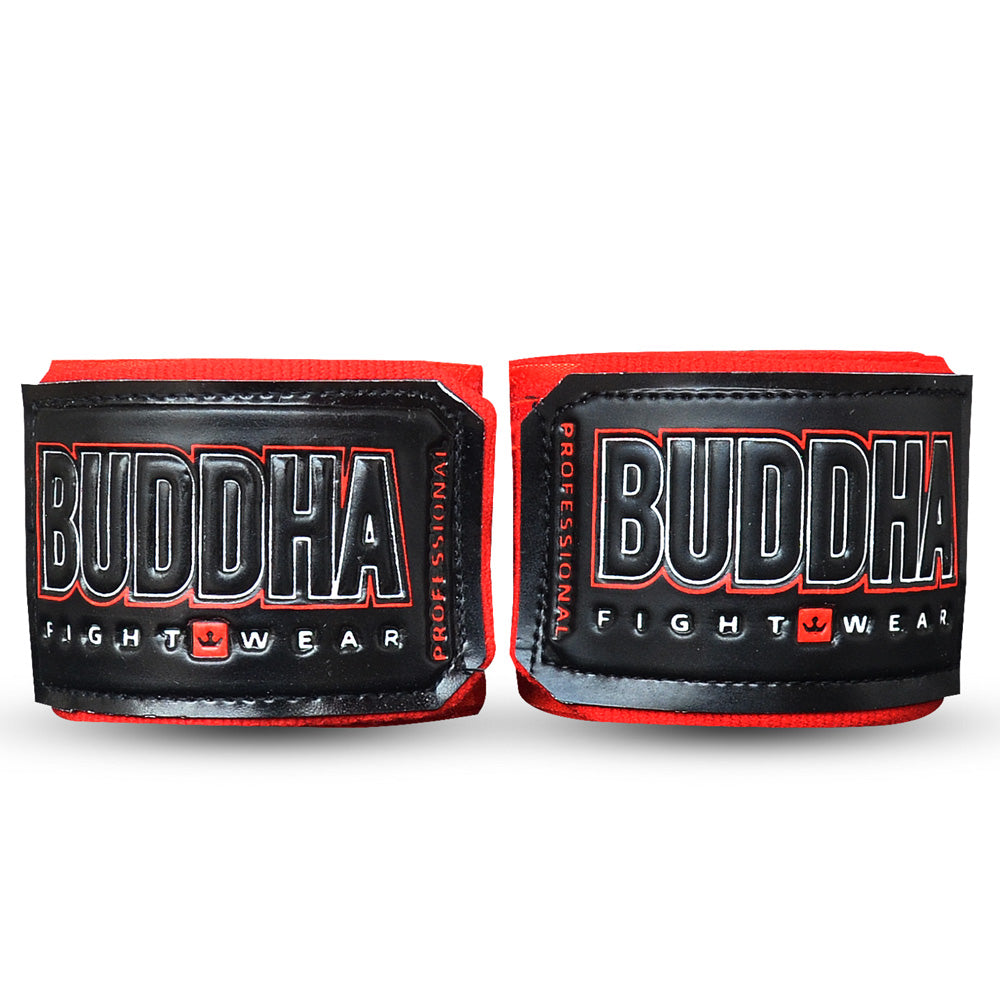 Vendas de Boxeo Semi Elásticas Rojas - Buddha Fight Wear