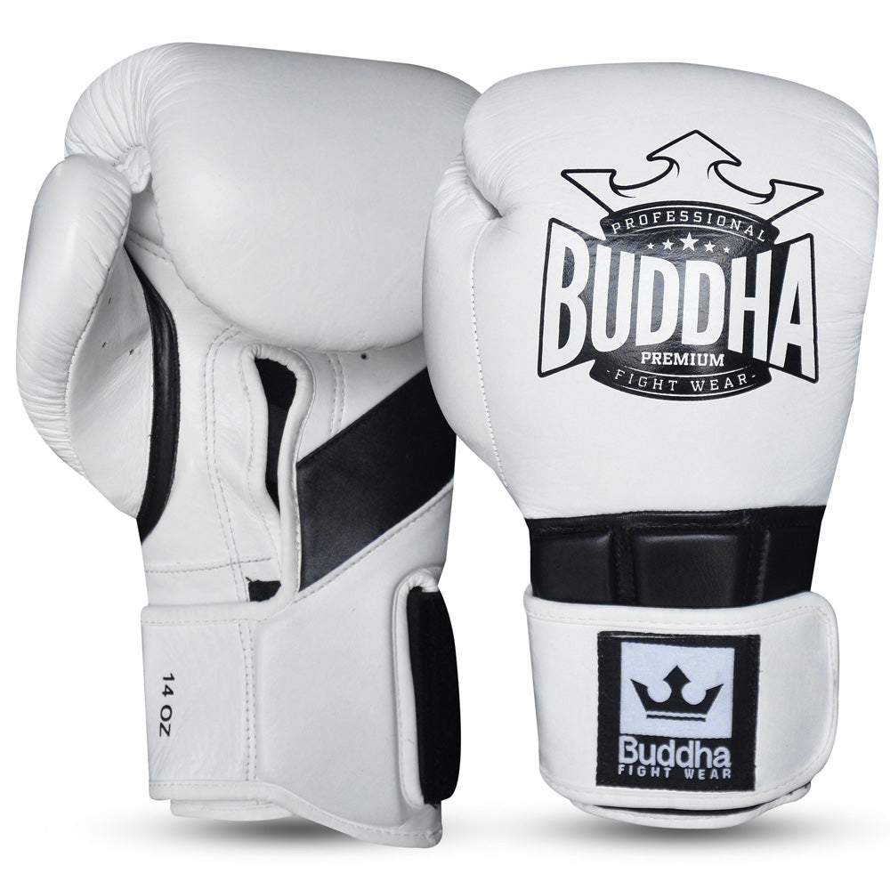 Guantes de Boxeo Muay Thai Kick Boxing Epic Negros Piel – Buddha Fight Wear