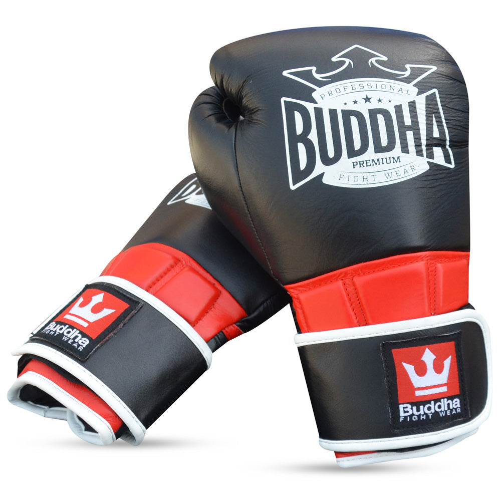 BUDDHA FIGHT WEAR - Guantes de Boxeo Fanstasy Noche - Muay Thai - Kick  Boxing - Piel Sintética Tejido Interior Resistente A Olores - Costura  Reforzada - Negro y Dorado - Talla