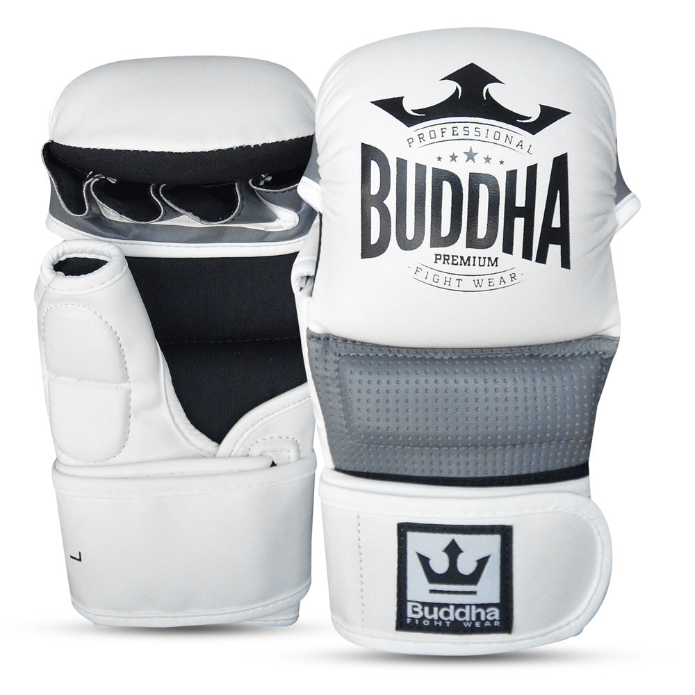 Guantes Epic MMA Buddha Competición Amateur Blancos - Buddha Fight Wear